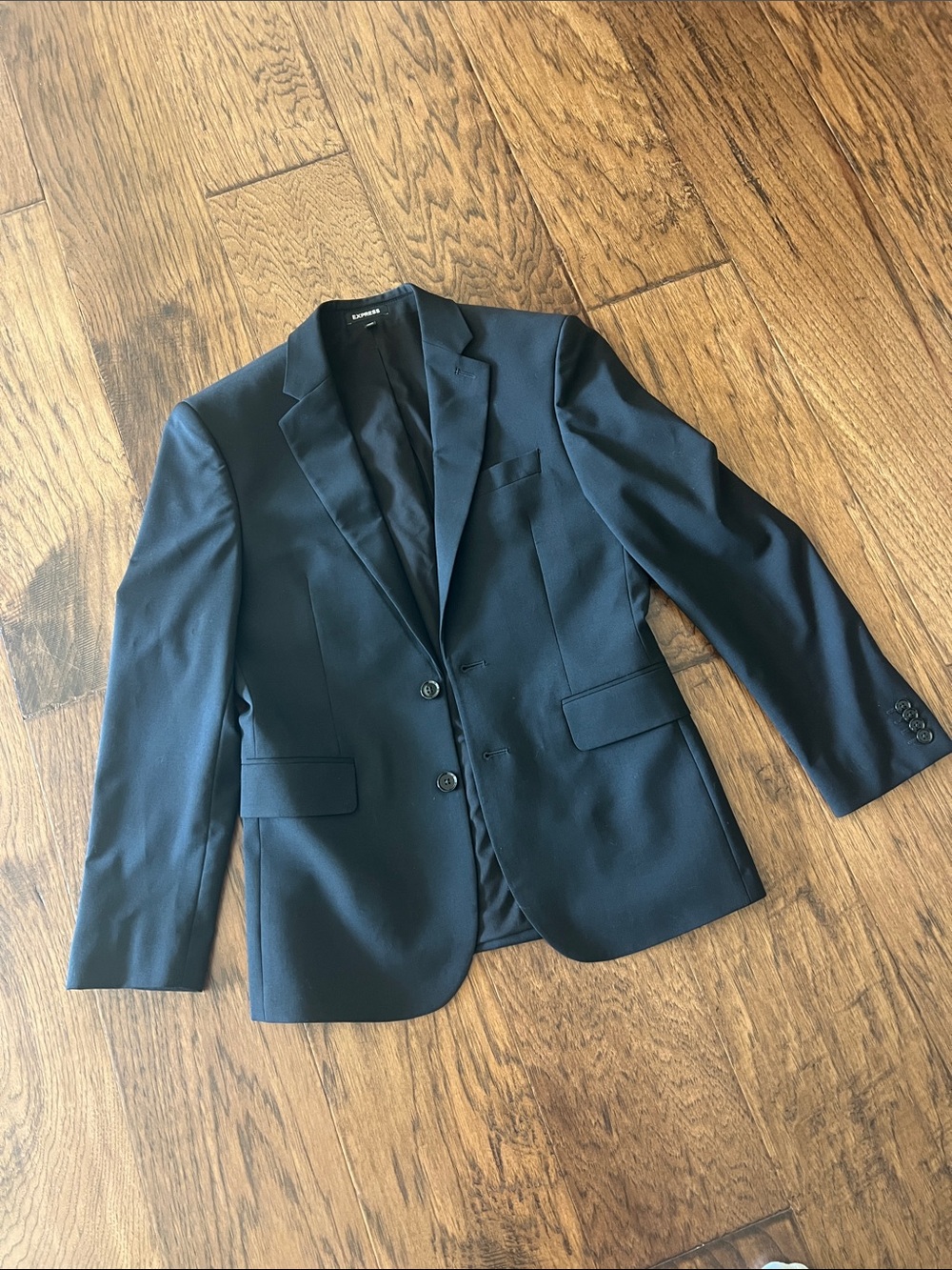 Men's Express Navy Blazer- Classic Two-Button extra slim fit